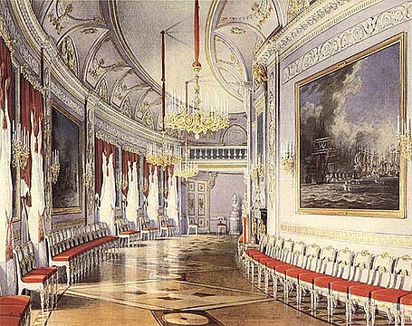 Чесменская галерея в Гатчинском дворце