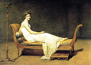Давид, Жак Луи. Портрет мадам Рекамье. 1800