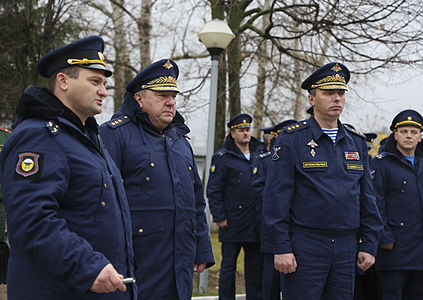 С командующим ВДВ В. Шамановым (2014 год)