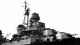 135-мм орудия на лёгком крейсере «Сципионе Африкано»