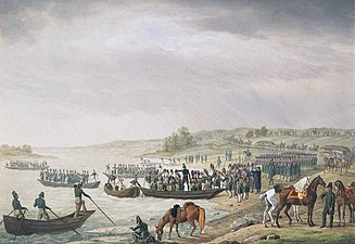 Переправа Итальянского корпуса Евгения Богарне через Неман 30 июня 1812 года. Адам