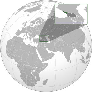 Республика Абхазия на карте мира