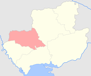 Ананьевский уезд на карте