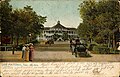 Здание гостиницы и спа-курорта Hot Wells, Сан-Антонио, штат Техас (почтовая открытка 1907 года)