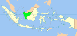Западный Калимантан на карте