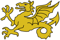 Эмблема Уэссекской династии — золотая виверна[1]