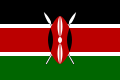 Flag of the Dominion of Kenya (1963-1964); flag of the Republic of Kenya (1964-present)