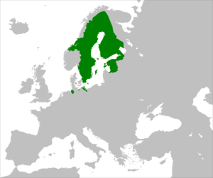 Шведская империя в 1658 году