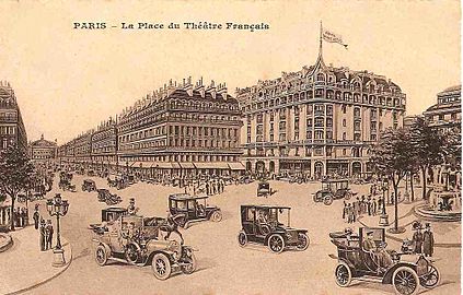 Vue du Royal Palace Hôtel, depuis la rue Saint-Honoré.