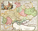 Ukrania quae et Terra Cosaccorum cum vicinis Walachiae, Moldoviae, Johann Baptiste Homann (Nuremberg, 1720)