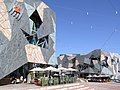 Image 2The SBS building in Melbourne's Federation Square. SBS is Australia's multicultural broadcaster. (from Culture of Australia)