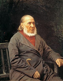 Портрет Аксакова работы Крамского