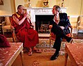 Bush da Dalai lama a white house