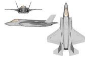 Трёхсторонний вид F-35B