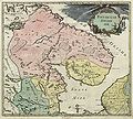 Северо-Запад Двинского уезда, 1745 год (обозначен жёлтым)