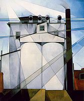 Charles Demuth, My Egypt, oil on composition board, 1927, Whitney Museum