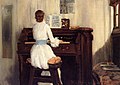 Mrs Meigs At The Piano Organ (1883)
