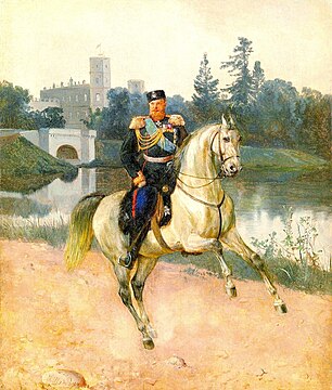 Император Александр III, которого Карл Маркс называл «гатчинский военнопленный революции». Шилдер Н. Конец XIX в.