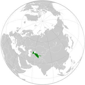 Узбекистан на карте мира