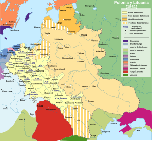 Королевство Польское в 1561 году