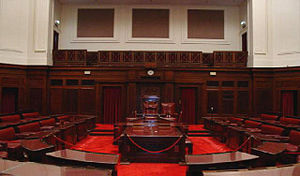 The Senate chamber at Old Parliament House