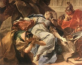 Джамбаттиста Питтони. «Смерть Софонисбы», 1716—1720 гг.