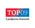 Логотип на агитационных материалах — ТОП 09 с поддержкой Старост (2010—2013)