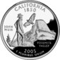 California quarter dollar coin