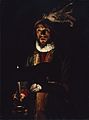 Адам де Костер «Мужчина, поющий при свечах», 1620