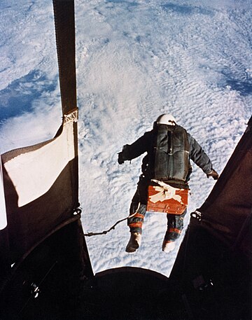 Kittinger's record-breaking skydive from Excelsior III