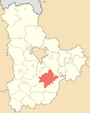 Кагарлыкский район на карте
