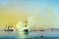Бой 44-пушечного фрегата «Флора» с тремя турецкими пароходами у мыса Пицунда 9 ноября 1853 года. 1854 год