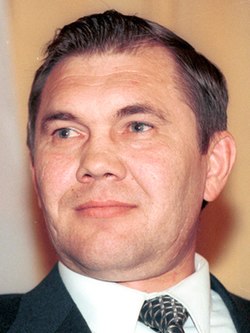 Александр Лебедь на пресс-конференции, 17 октября 1996 года