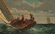 Уинслоу Хомер. «Попутный ветер» (1876)