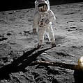 Image 30Astronaut Buzz Aldrin had a personal Communion service when he first arrived on the surface of the Moon. (from Space exploration)