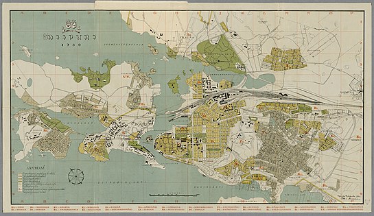 Карта Выборга (1930 год)