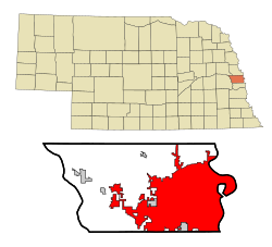Location within Douglas County