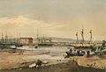 Image 11George French Angas, Port Adelaide in 1846, 10 years after settlement. (from Transport in South Australia)