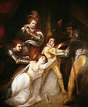 «Убийство Эдуарда, принца Уэльского, в Тьюксбери». Джеймс Норткот, конец XVII — начало XVIII века