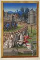 Жан Коломб. Всадник Смерти. «Великолепный часослов герцога Беррийского». Около 1485 г.