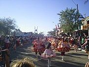 Bailarines en la Fiesta de La Tirana, principal celebración religiosa del norte del país
