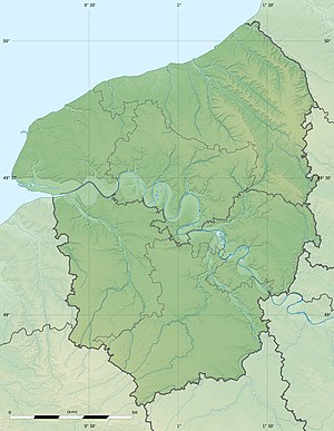 Верхняя Нормандия, карта