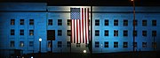A September 11 anniversary illumination at the Pentagon in 2007