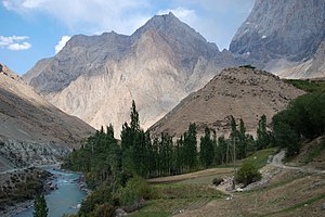 Река Ягноб в горном Таджикистане
