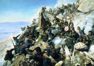 Защита Орлиного гнезда орловцами и брянцами 12 августа 1877 года