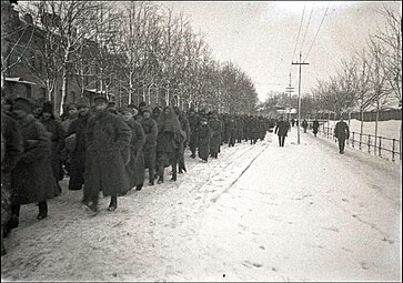 Уход интернированных воинов СЗА из Эстонии в Советскую Россию. Февраль 1920 года