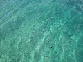 Вода цвета аквамарина в Эгейском море.