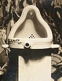 Marcel Duchamp, Fountain, 1917, photograph by Alfred Stieglitz, Dada