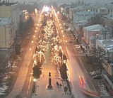 Проспект Платова вечером