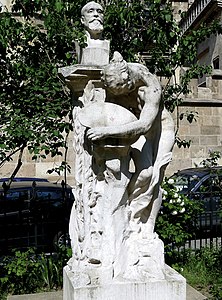 Jules Desbois, Monument à Puvis de Chavannes (1924), Paris (5e), square Samuel-Paty.